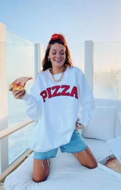 Show Me Your Mumu Stanley Sweatshirt ~ Pizza Graphic -Show Me Your Mumu IMG 0435