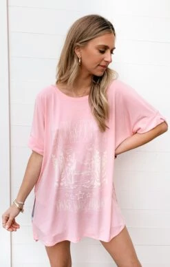 Show Me Your Mumu Talia Tee ~ Pink Cowboy Take Me Away Graphic -Show Me Your Mumu IMG 0491