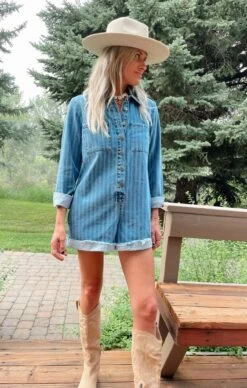 Show Me Your Mumu Tegan Jumper ~ Navy Indigo Stripe -Show Me Your Mumu IMG 11672