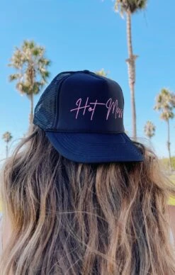 Show Me Your Mumu Hot Mess Trucker Hat ~ Black & Hot Pink -Show Me Your Mumu IMG 2155