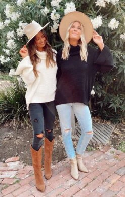 Show Me Your Mumu Hicks Sweater ~ Black Waffle Knit -Show Me Your Mumu IMG 2644