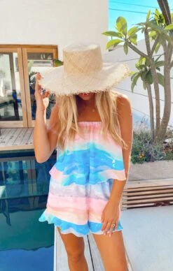 Show Me Your Mumu Thelma Ruffle Romper ~ MUmaid Waves -Show Me Your Mumu IMG 2799