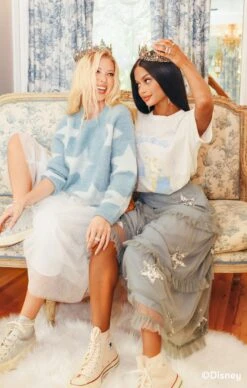 Show Me Your Mumu Fairy Godmother Sweater ~ Blue Fuzzy Star Knit -Show Me Your Mumu IMG 3962