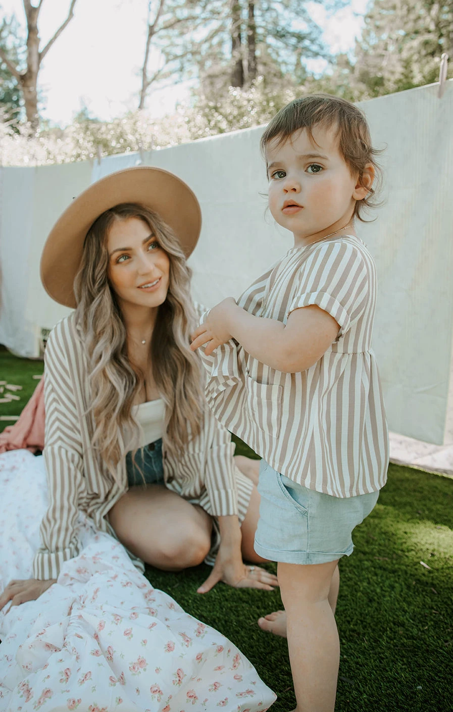 Show Me Your Mumu Gemma Tunic ~ Beige Everyday Stripe 4 Show Me Your Mumu Gemma Tunic ~ Beige Everyday Stripe - Image 2