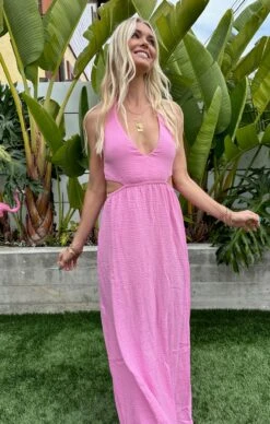 Show Me Your Mumu Marisol Maxi Dress ~ Bubblegum Gauze -Show Me Your Mumu IMG 7643