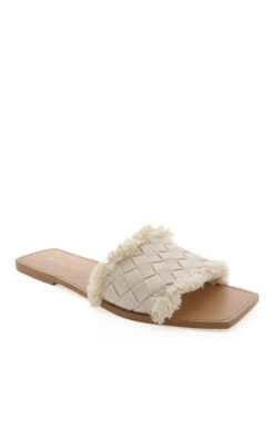 Show Me Your Mumu Billini Ishka Fringe Slides ~ Cream Woven -Show Me Your Mumu ISHKA CREAMWOVEN 3