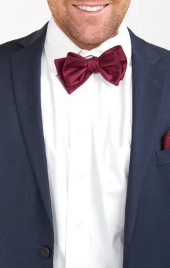 Show Me Your Mumu Josh Bow Tie ~ Merlot Solid