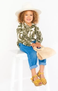 Show Me Your Mumu Mini Arroyo Sweater ~ Green Majestic Palm Knit