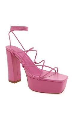 Show Me Your Mumu Billini Maude Platform Wrap Up Heel ~ Rose -Show Me Your Mumu MAUDE ROSE 3