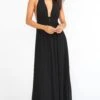 Show Me Your Mumu Luna Halter Dress ~ Black Chiffon