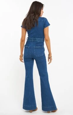 Show Me Your Mumu Heartland Jumpsuit ~ Braided True Blue -Show Me Your Mumu MDF0 393 BT20 03