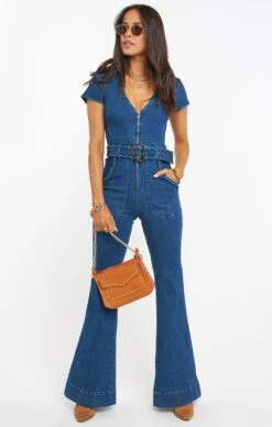 Show Me Your Mumu Heartland Jumpsuit ~ Braided True Blue -Show Me Your Mumu MDF0 393 BT20 04