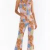 Show Me Your Mumu Jacksonville Cropped Jumpsuit ~ Sage Retro Garden