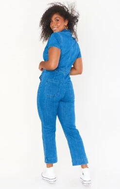 Show Me Your Mumu Emery Jumpsuit ~ French Blue -Show Me Your Mumu MDS0 313 FB20 01 2