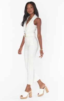 Show Me Your Mumu Jacksonville Cropped Jumpsuit ~ Pearly White -Show Me Your Mumu MDS3 565 PW21 03
