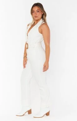 Show Me Your Mumu Jacksonville Cropped Jumpsuit ~ Pearly White -Show Me Your Mumu MDS3 565 PW21 07