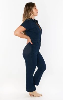 Show Me Your Mumu Cropped Everhart Jumpsuit ~ Thunder -Show Me Your Mumu MDS3 608 TH04 02