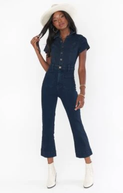 Show Me Your Mumu Cropped Everhart Jumpsuit ~ Thunder -Show Me Your Mumu MDS3 608 TH04 01