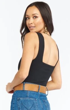 Show Me Your Mumu Dory Bodysuit ~ Black Stretch -Show Me Your Mumu MF0 3078 CB32 03