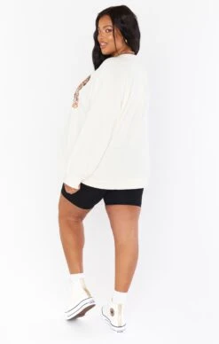 Show Me Your Mumu Simon Pullover ~ Cream Dancing Tiger Graphic -Show Me Your Mumu MF0 4279 DT21 01 2 2