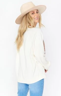 Show Me Your Mumu Simon Pullover ~ Cream Dancing Tiger Graphic -Show Me Your Mumu MF0 4279 DT21 01 3