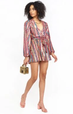 Show Me Your Mumu Wear Me Out Dress ~ Disco Rainbow Stripe -Show Me Your Mumu MF0 4293 DR40 01 360b5669 d8e0 4e43 96b3 7a5ac502501d