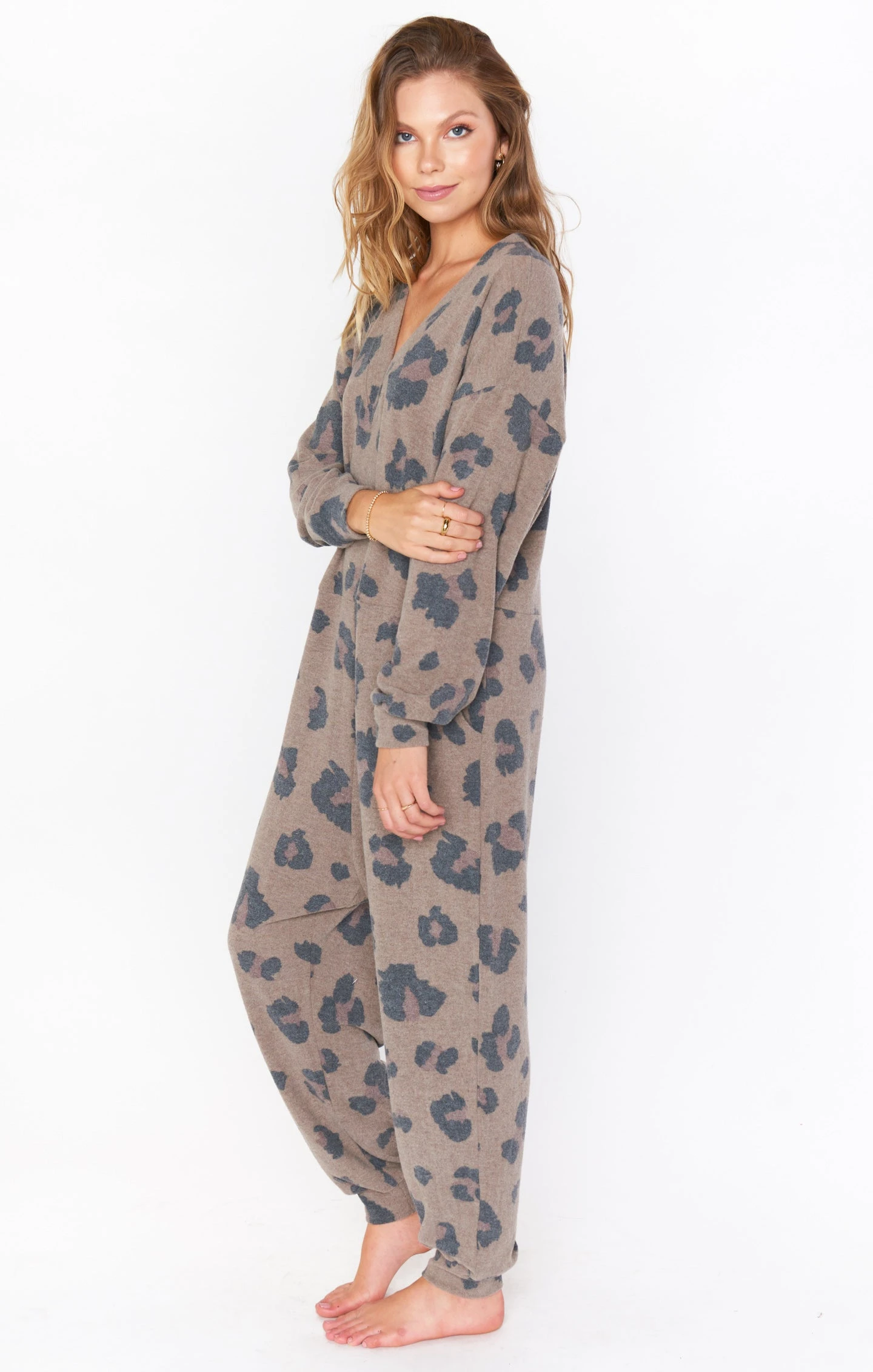 Show Me Your Mumu Jules Jumpsuit ~ Cheetah Brushed Hacci 4 Show Me Your Mumu Jules Jumpsuit ~ Cheetah Brushed Hacci - Image 2