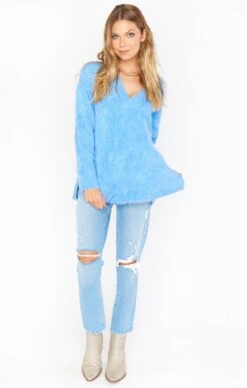 Show Me Your Mumu Cozy Forever Sweater ~ Bright Blue Knit 15 Show Me Your Mumu Cozy Forever Sweater ~ Bright Blue Knit -Show Me Your Mumu MF1 3015 BR89 01