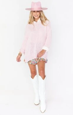 Show Me Your Mumu Anya Sweater ~ Blush Pink Knit -Show Me Your Mumu MF1 4573 BP12 01 3bcde13b bb9a 4483 b196 bbf2239cf81d
