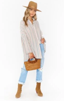Show Me Your Mumu David Tunic ~ Canyon Stripe -Show Me Your Mumu MF1 4830 YC05 04