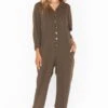 Show Me Your Mumu Fargo Jumpsuit ~ Olive -Show Me Your Mumu MF1 4832 DL51 01