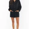 Show Me Your Mumu Gianni Romper ~ Black Knit -Show Me Your Mumu MF2 4700 BK03 01