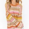 Show Me Your Mumu Sue Cuffed Sweater ~ Fall Stripe Knit -Show Me Your Mumu MF2 4936 FS09 01 1