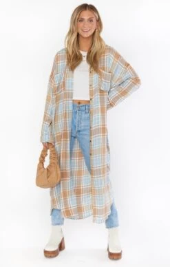 Show Me Your Mumu Leo Button Down Tunic ~ Georgetown Plaid