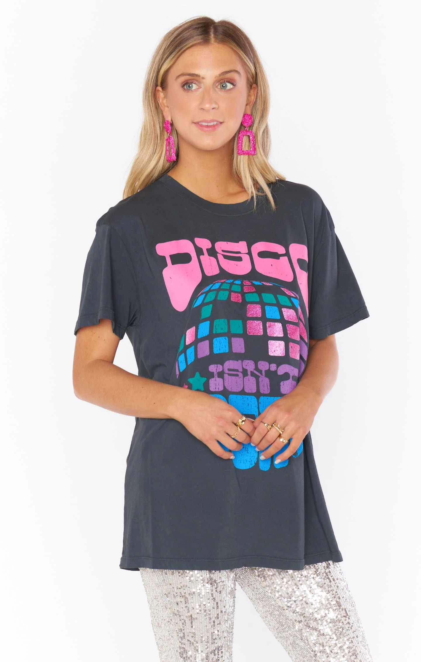 Show Me Your Mumu Travis Tee ~ Disco Graphic 5 Show Me Your Mumu Travis Tee ~ Disco Graphic - Image 3