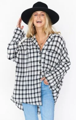 Show Me Your Mumu Lorolie Tunic ~ Check Me Black