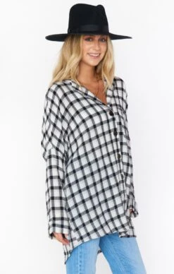 Show Me Your Mumu Lorolie Tunic ~ Check Me Black -Show Me Your Mumu MF9 2053 BX05 01 5