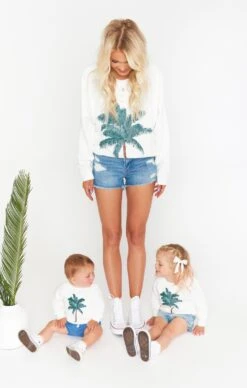 Show Me Your Mumu Jack Sweatshirt ~ Palm Graphic -Show Me Your Mumu MIS1 4127T PA17 01 3