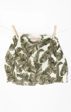 Show Me Your Mumu Mini Arroyo Sweater ~ Green Majestic Palm Knit -Show Me Your Mumu MIS1 4695 MA49 01