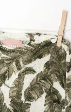 Show Me Your Mumu Mini Arroyo Sweater ~ Green Majestic Palm Knit -Show Me Your Mumu MIS1 4695 MA49 02