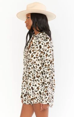 Show Me Your Mumu Marcella Shirt ~ Oasis Cheetah -Show Me Your Mumu MM1 1702 OC12 08