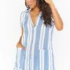 Show Me Your Mumu Yvette Romper ~ Sailboat Stripe -Show Me Your Mumu MM1 4150 WB08 01
