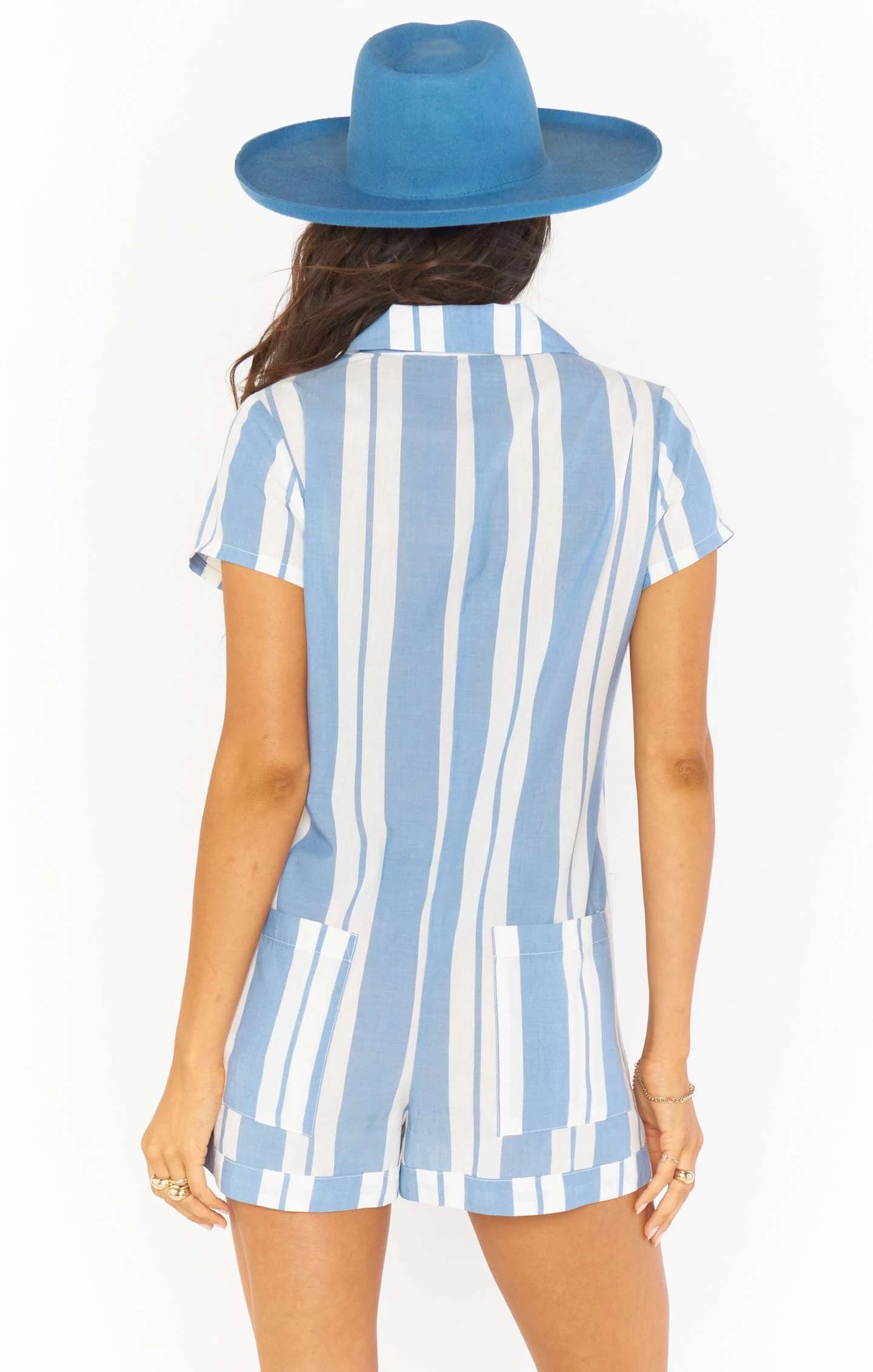 Show Me Your Mumu Yvette Romper ~ Sailboat Stripe 5 Show Me Your Mumu Yvette Romper ~ Sailboat Stripe - Image 3