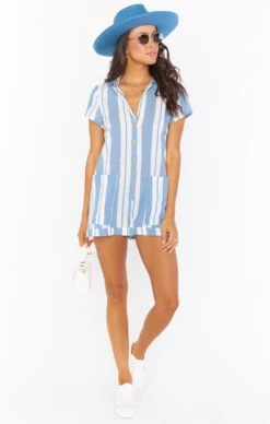 Show Me Your Mumu Yvette Romper ~ Sailboat Stripe 11 Show Me Your Mumu Yvette Romper ~ Sailboat Stripe -Show Me Your Mumu MM1 4150 WB08 04