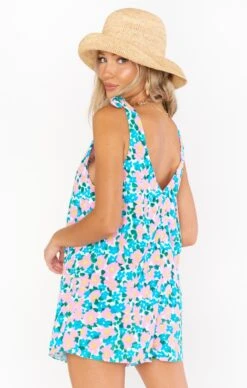 Show Me Your Mumu Tilda Tie Romper ~ Violets Garden -Show Me Your Mumu MM1 4179 LM87 04
