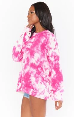 Show Me Your Mumu Oaklyn Sweater ~ Pink Tie Dye Knit -Show Me Your Mumu MM1 4589 VB06 02