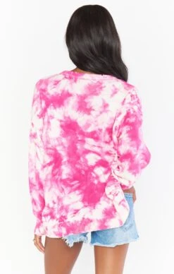 Show Me Your Mumu Oaklyn Sweater ~ Pink Tie Dye Knit -Show Me Your Mumu MM1 4589 VB06 03