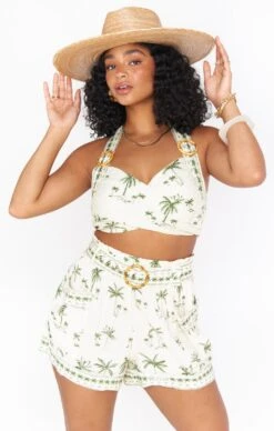 Show Me Your Mumu Clara Crop Top ~ Ocean Drive Palm