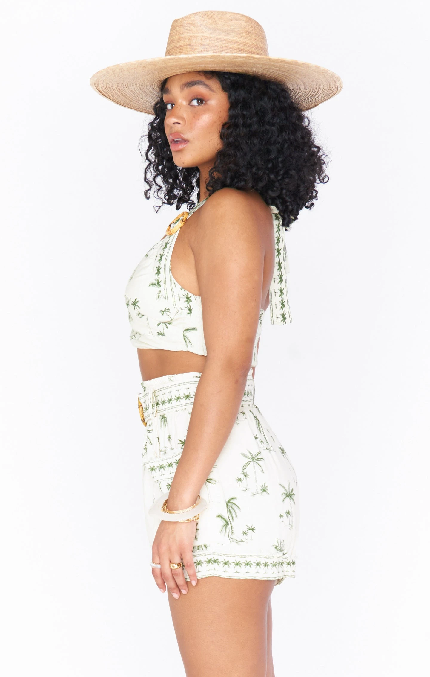 Show Me Your Mumu Clara Crop Top ~ Ocean Drive Palm 5 Show Me Your Mumu Clara Crop Top ~ Ocean Drive Palm - Image 3