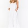 Show Me Your Mumu Caroline Maxi Dress ~ White Gauze -Show Me Your Mumu MM1 4669 WG87 01 1
